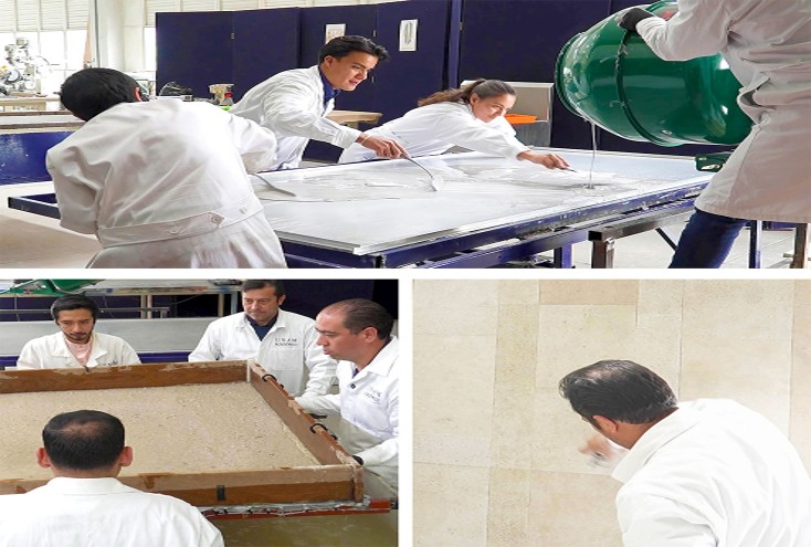 Desarrollan paneles para la construcción hechos con sargazo