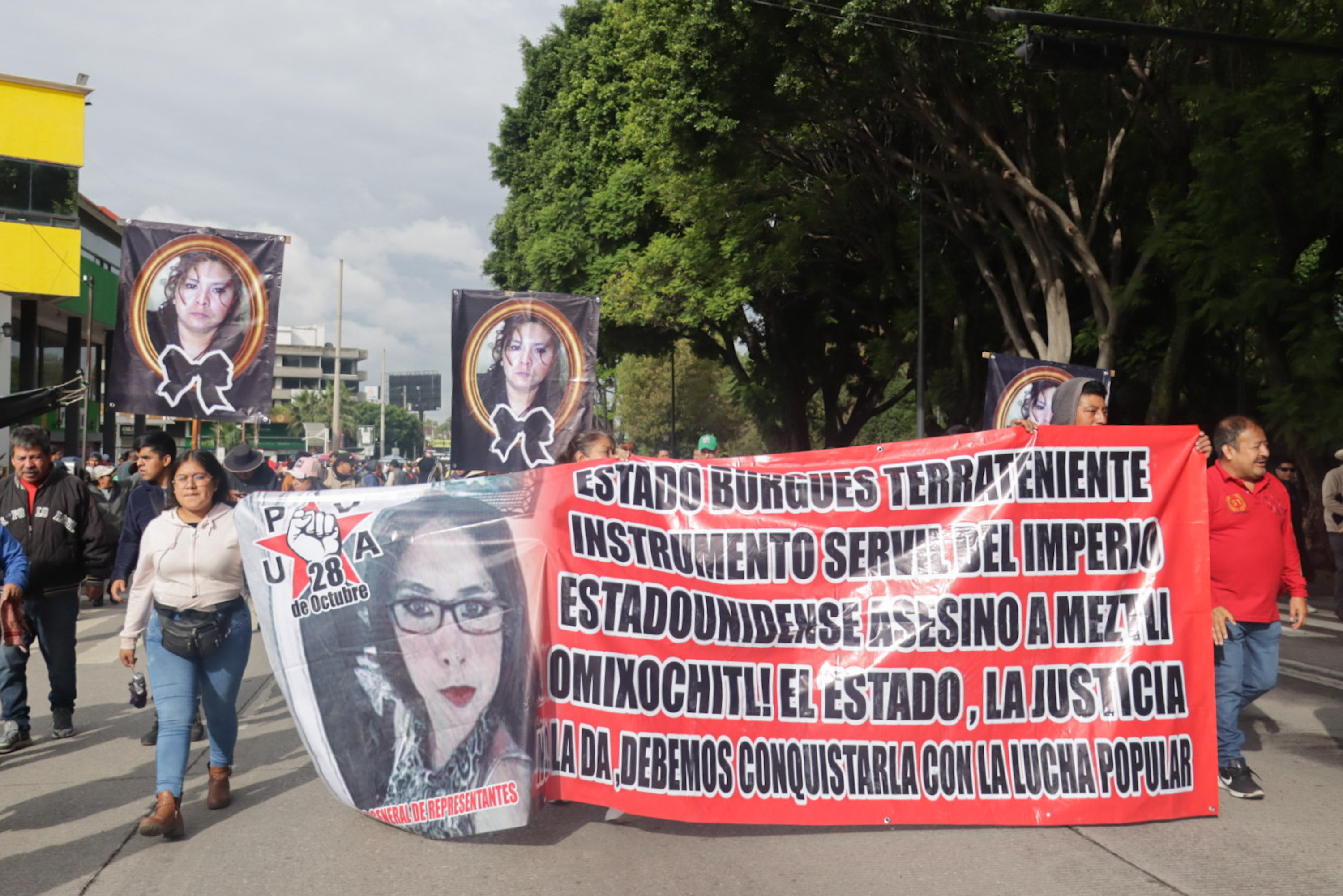 Comerciantes de la 28 de Octubre exigen justicia para Meztli Sarabia
