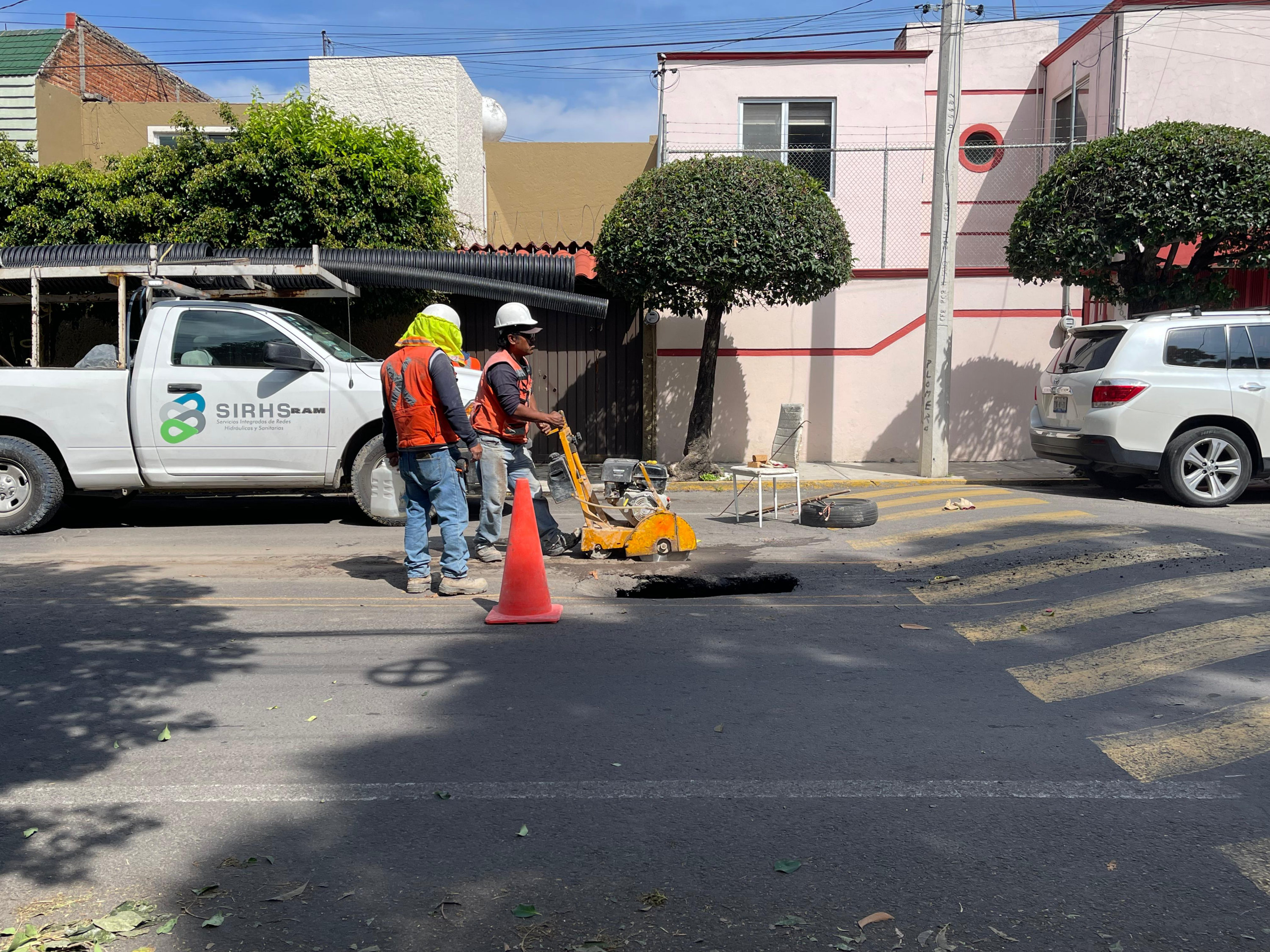 Atiende Agua de Puebla hundimiento en Reforma Agua Azul