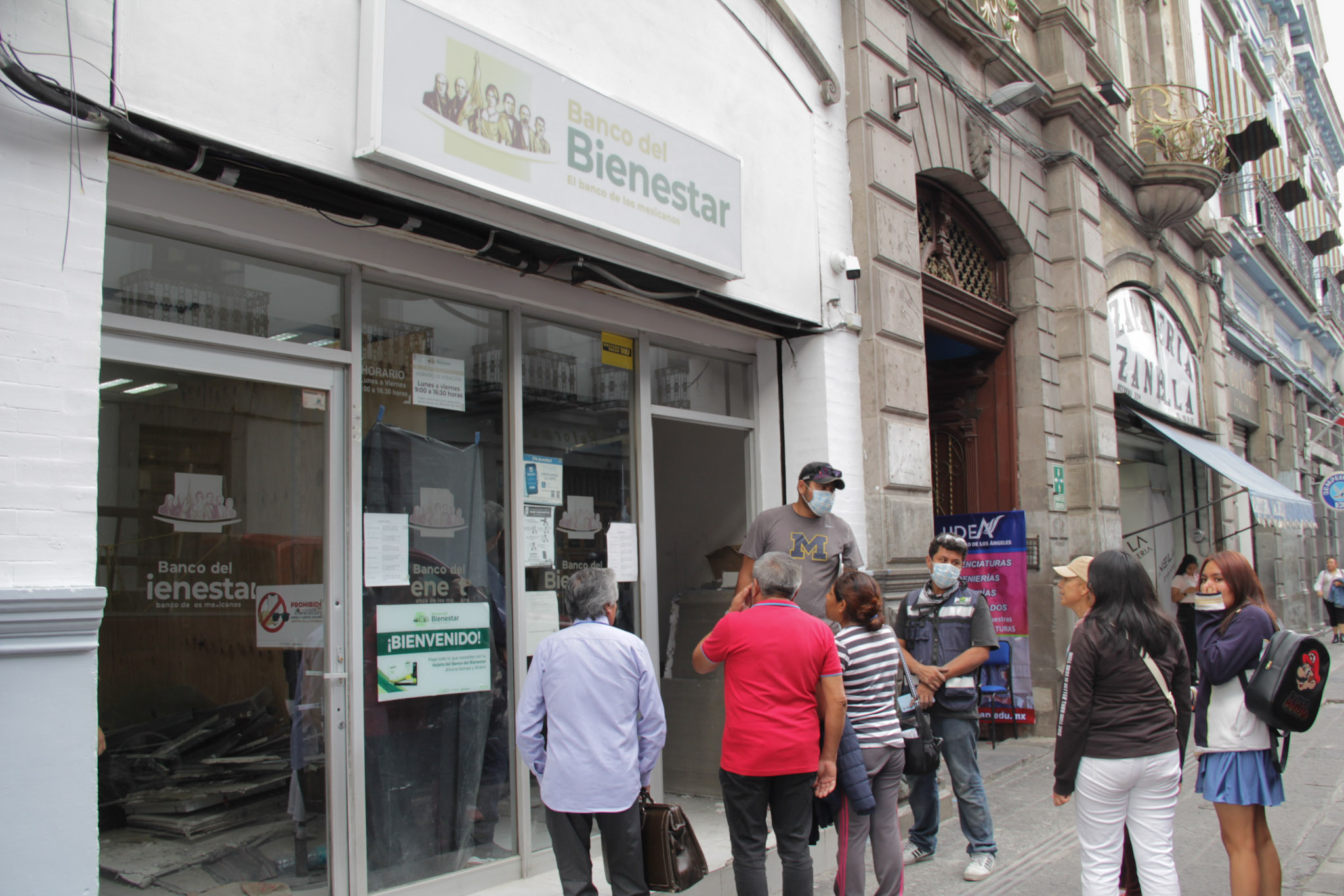 Remodelan Banco del Bienestar del Centro Histórico de Puebla