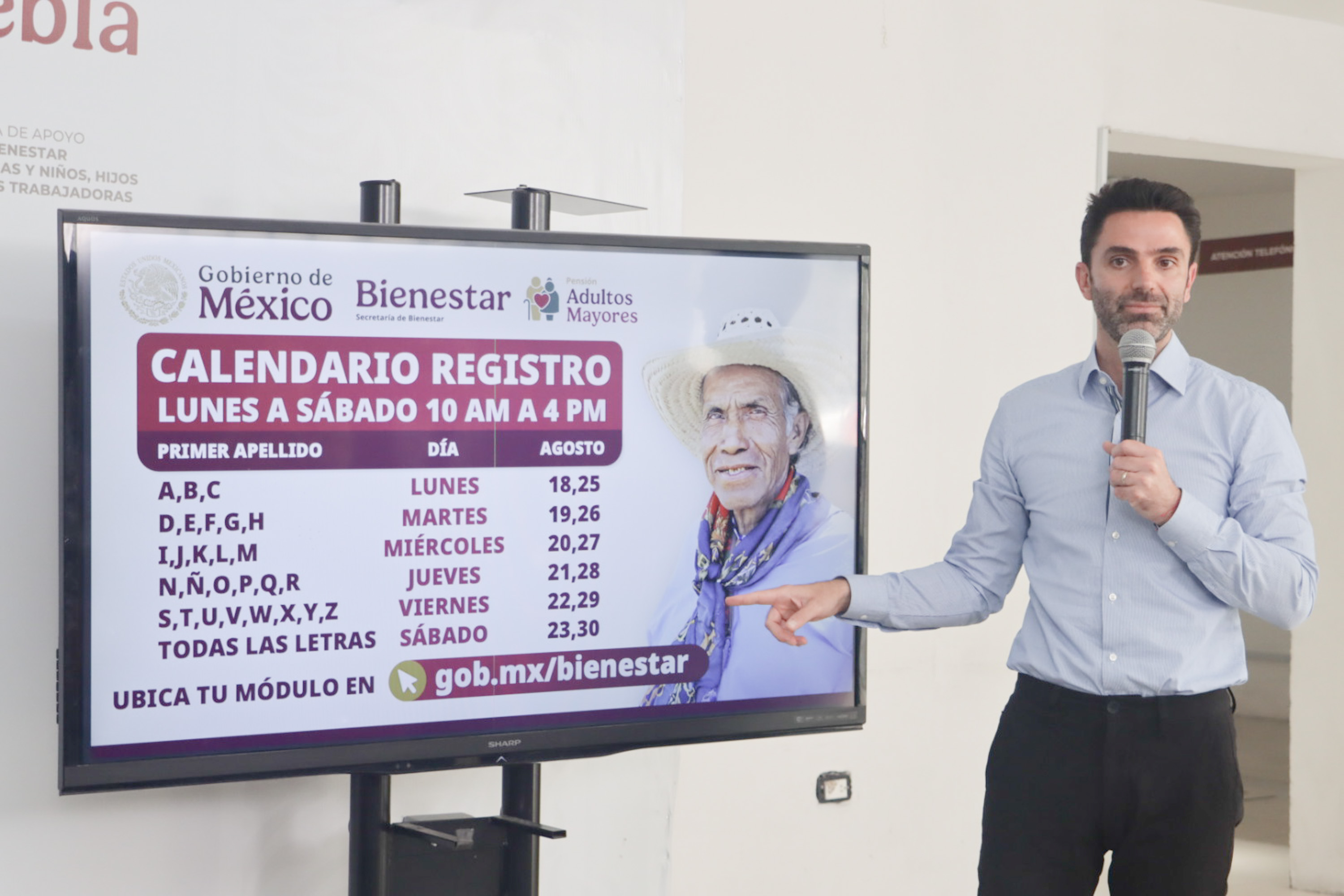 Abdala anuncia inicio de solicitudes al Programa de Pensión Bienestar Adultos Mayores