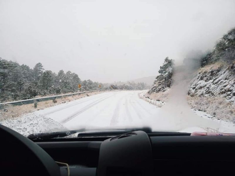 En medio de nevadas, Chihuahua despide el 2021