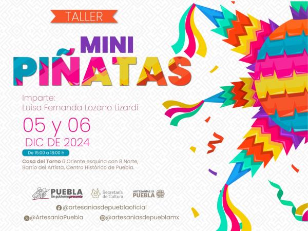 En Casa del Torno, Cultura impartirá taller de mini piñatas navideñas