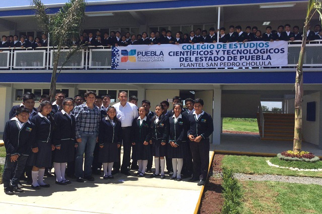 Recibe San Pedro Cholula espacios educativos por 3.3 millones de pesos