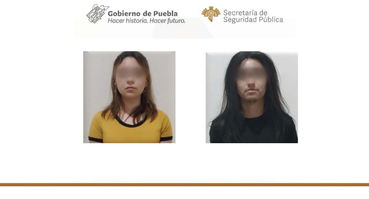 Detienen Julio y Vanessa con 2 mil pesos en marihuana en Puebla capital