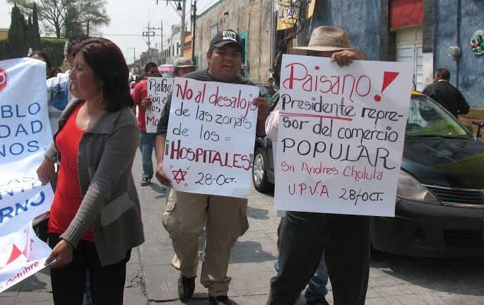 Protesta la 28 de octubre frente a la presidencia de San Andrés Cholula