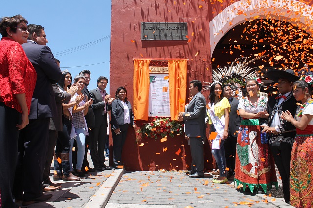 Colocan bando por festejos patrios en San Pedro Cholula