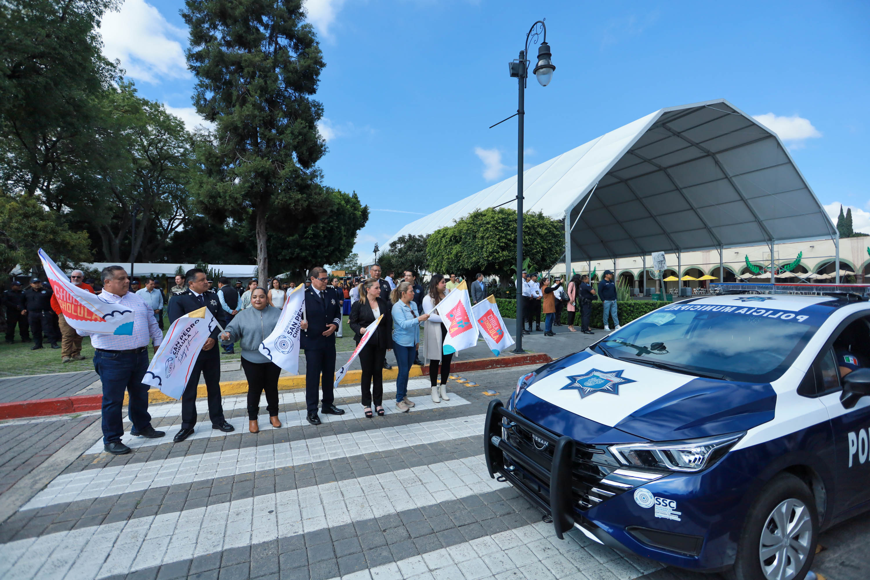 Paola Angon da el banderazo de inicio del Operativo Feria Cholula 2024