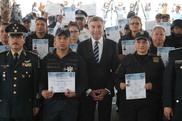 Se gradúan 167 elementos de la Academia de la Policía Estatal de Puebla