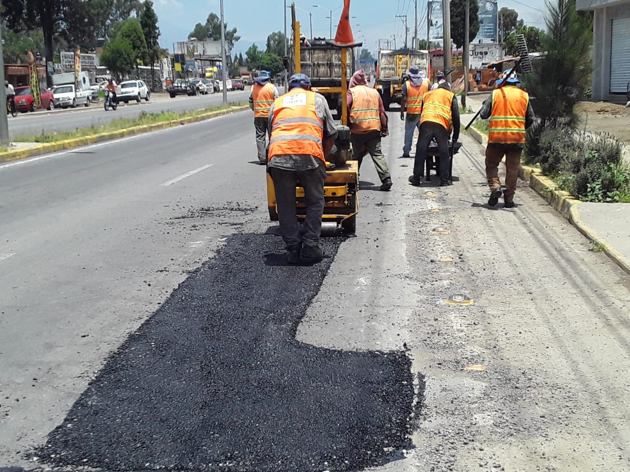 Continúa el programa de bacheo masivo