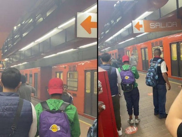 VIDEO Ahora se separan vagones del Metro al arribar a estación Polanco