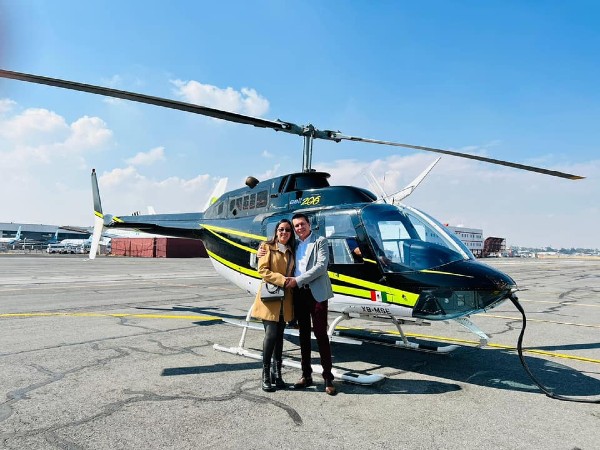 Funcionario de Huauchinango recibe críticas por rentar un helicóptero