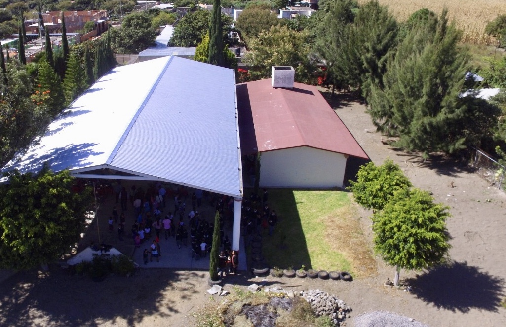 Antorcha inaugura techado en preescolar de comunidad de Atlixco