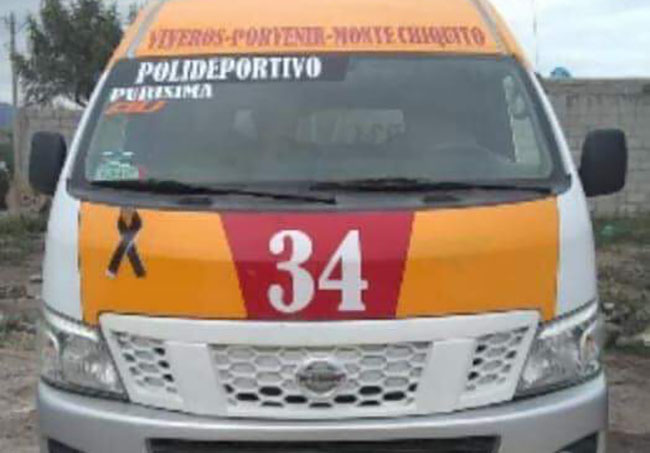 Roban ruta 34 y bajan a pasajeros en Tehuacán