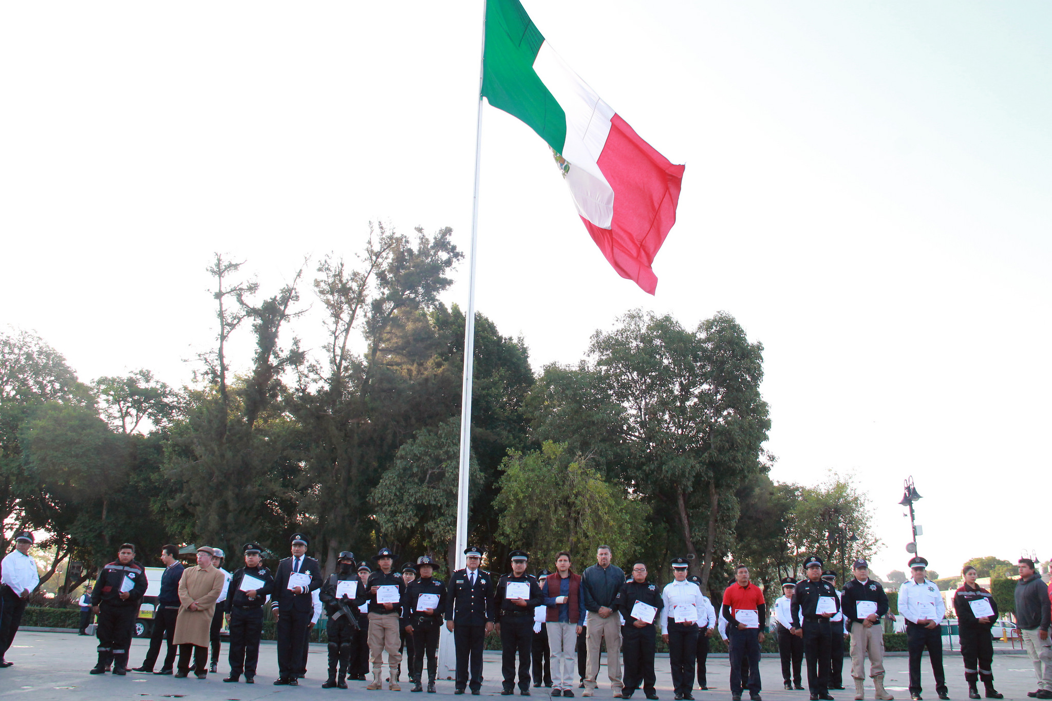 Reciben policías reconocimiento del gobierno de San Pedro Cholula