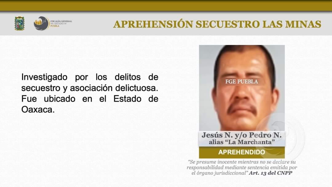 Cae en Oaxaca La Marchanta, famoso secuestrador de Izúcar  