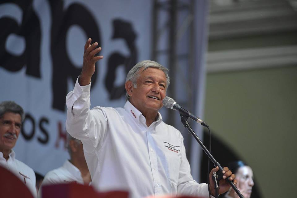 El encuadre de AMLO