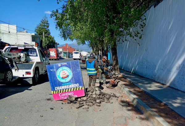 Ayuntamiento de Puebla arranca el 2024 tapando 16 mil baches