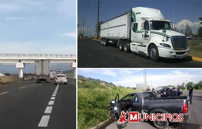 Plagio a traileros, nueva forma de operar de comandos en autopistas