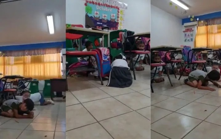 VIDEO La inseguridad en México: Maestra calma a niños durante balacera en Sonora