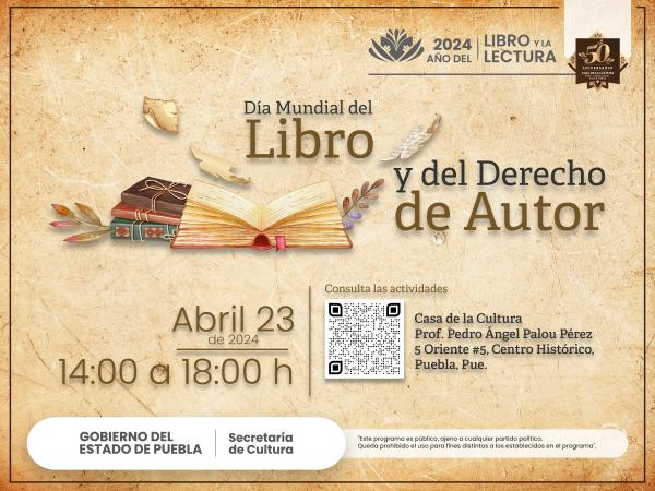 Casa de la Cultura realizará actividades para Día Mundial del Libro