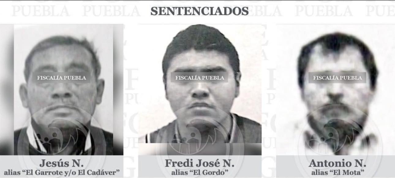 El Mota, El Gordo y El Cadáver se van 40 años a la cárcel por secuestrar a joven en Acatlán