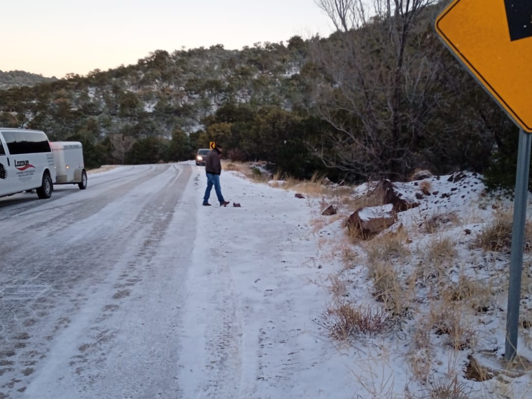 VIDEO Se registra primera tormenta invernal en Chihuahua