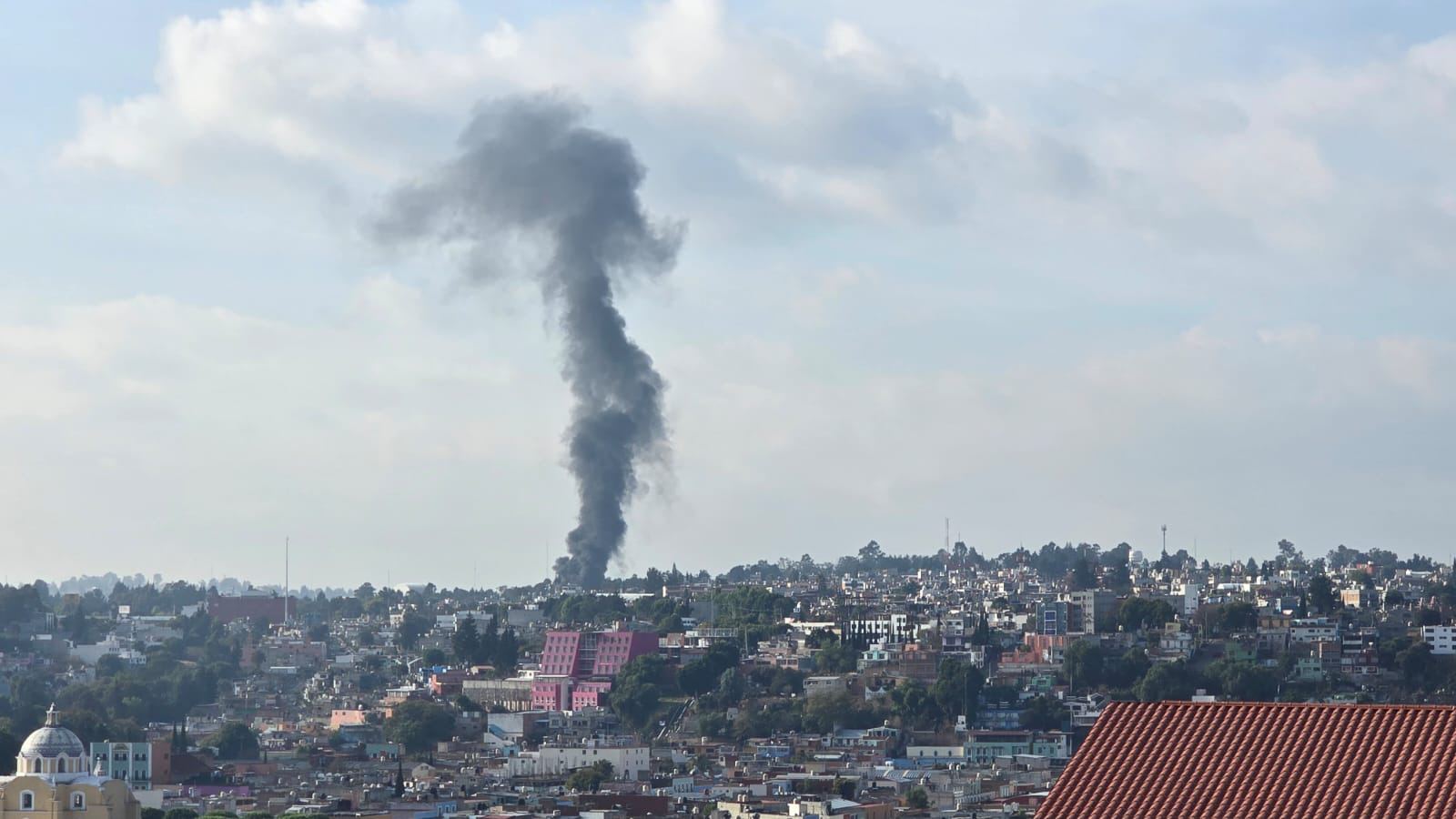 Se registra incendio en Torre de Rectoría de la Universidad Autónoma de Tlaxcala