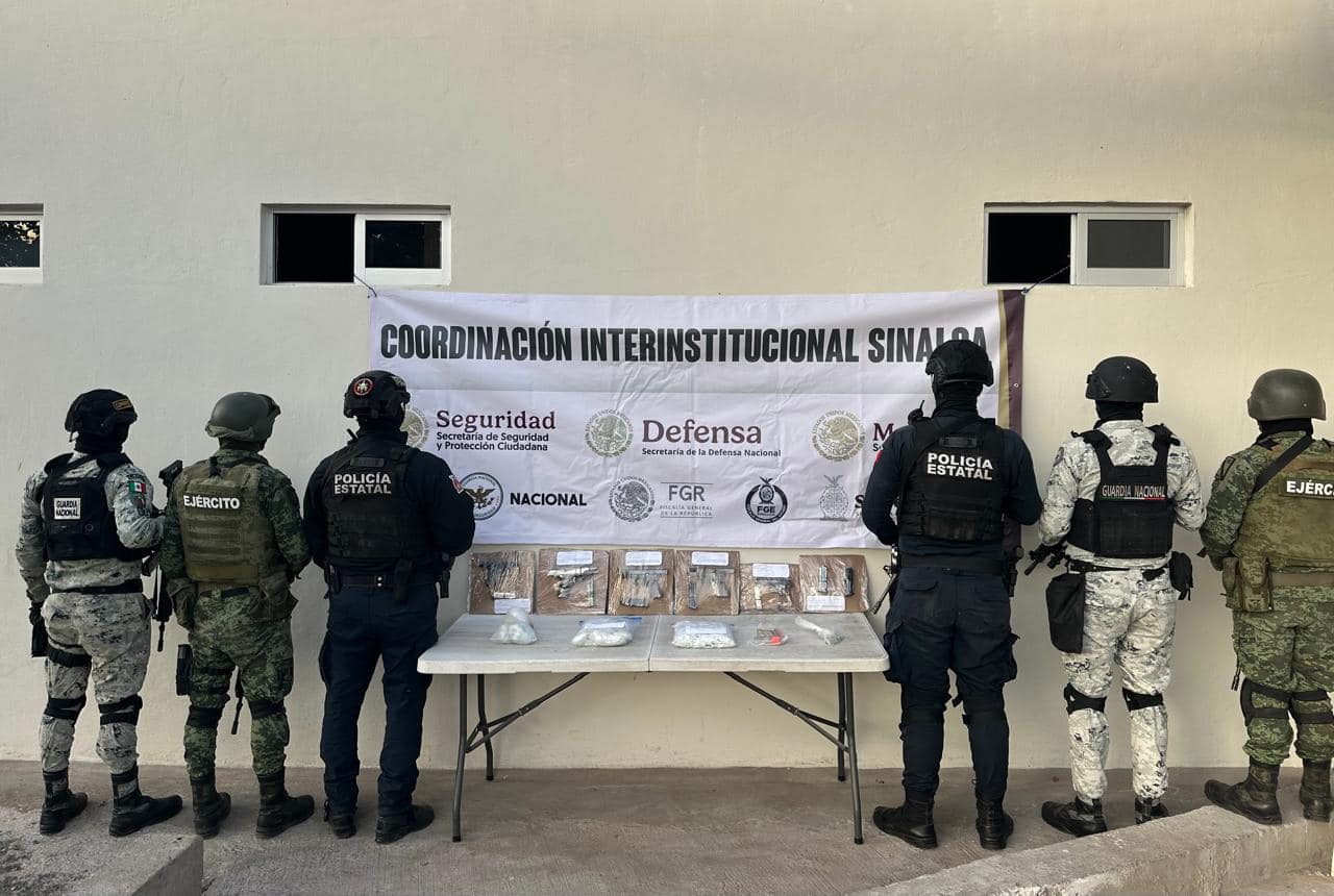 Decomisan armas, drogas y dinero, tras revisión en penal de Culiacán, Sinaloa