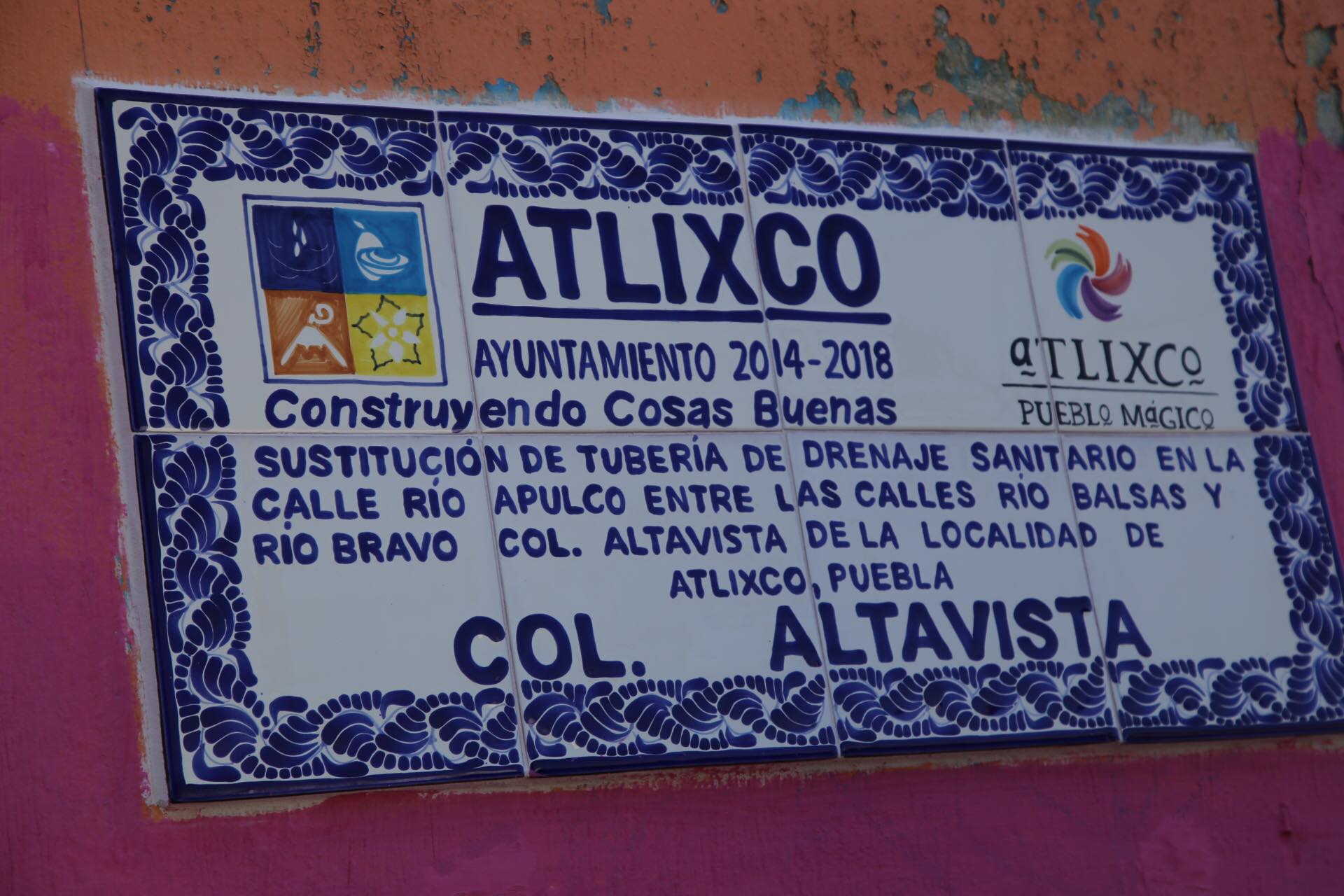 Obras por más de 2 mdp realiza Ayuntamiento de Atlixco