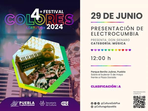 Finalizará Festival Colores 2024 con fiesta musical en Parque \
