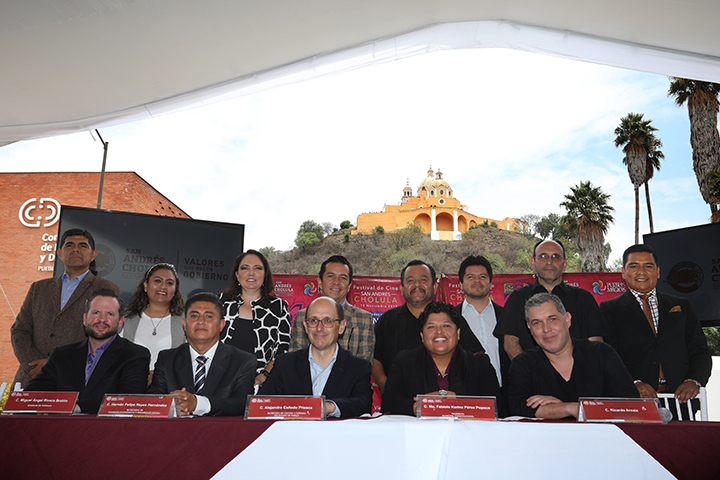 Pérez Popoca presenta el festival de cine San Andrés Cholula 2019