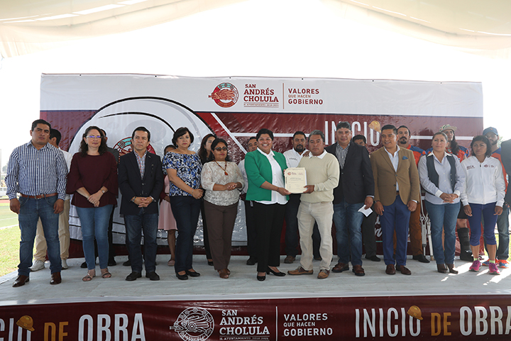 Pérez Popoca arranca remodelación del complejo deportivo Quetzalcóatl