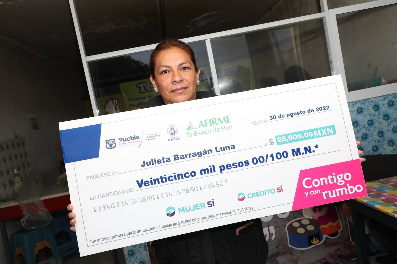 Van 500 poblanas y poblanos beneficiados con Créditos contigo