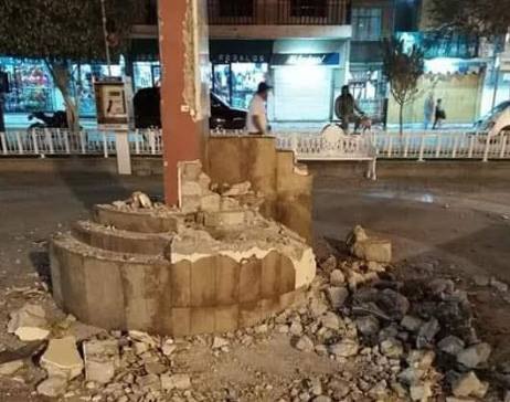Por considerarlo feo, alcalde quita monumento en Ajalpan