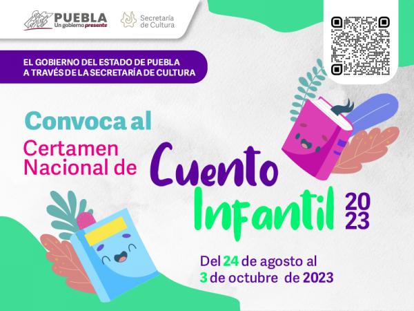 Publica gobierno de Puebla Certamen Nacional de Cuento Infantil 2023