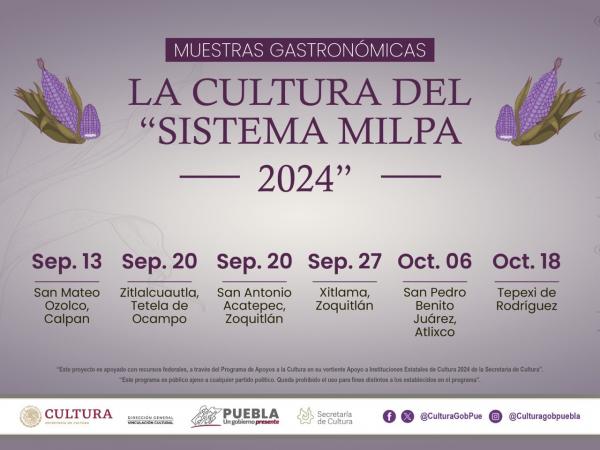 Difundirá gobierno de Puebla importancia de la milpa con muestras gastronómicas