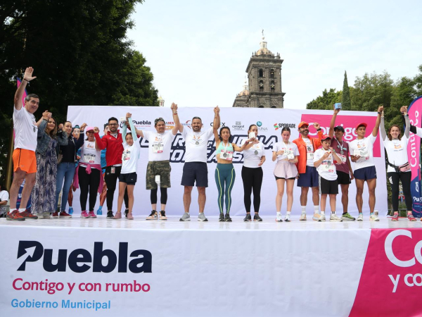 Poblanos disfrutaron la primera carrera Corre con Causa por Puebla