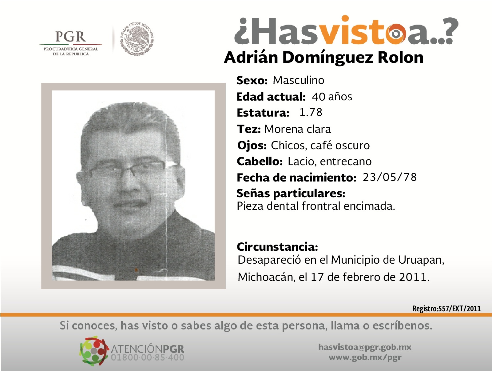 #SeBusca Ayúdanos a localizar a Adrián