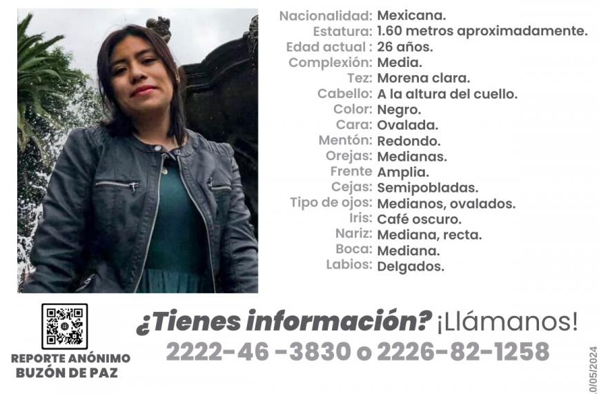 María Isabel de 26 años desapareció en calles de Puebla capital