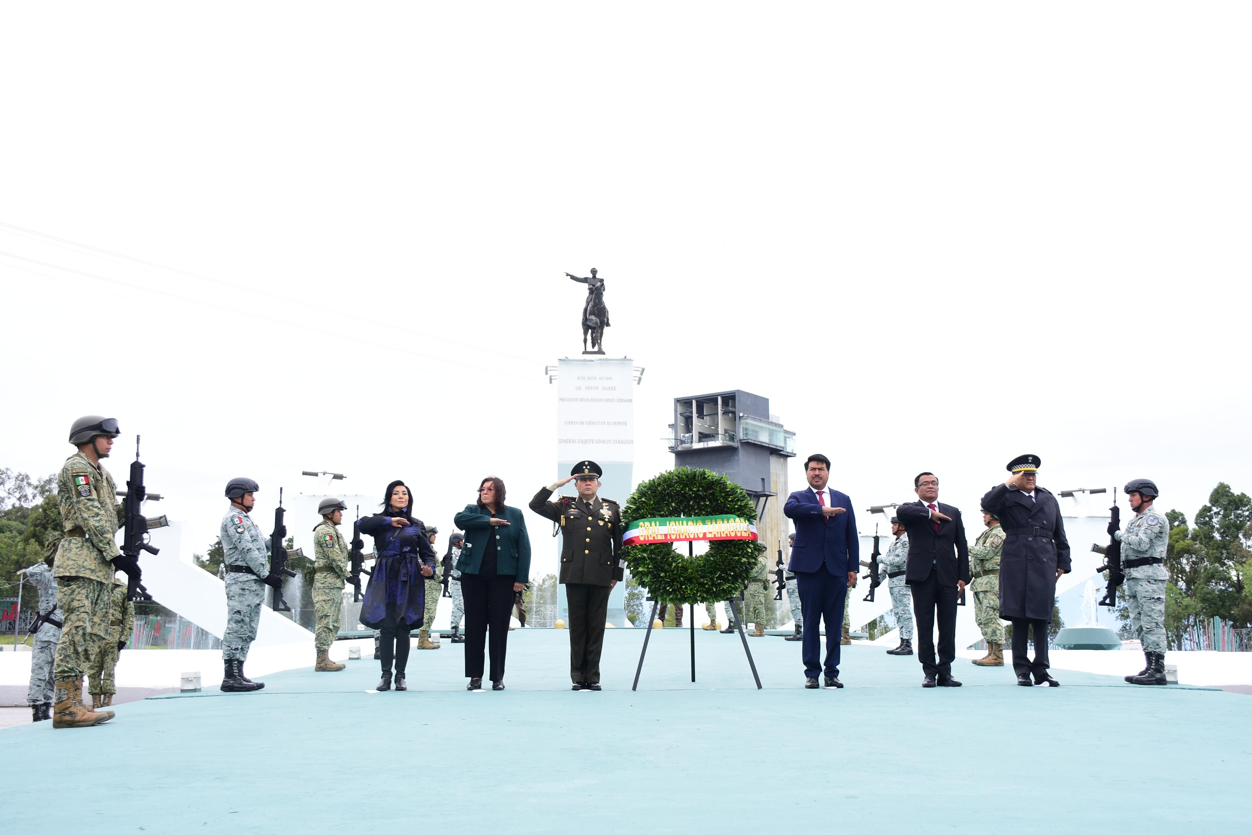 Javier Aquino encabeza ceremonia del 162 aniversario luctuoso del Ignacio Zaragoza