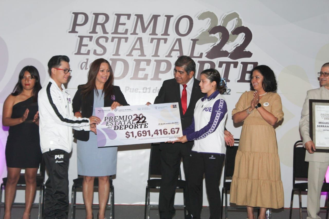 Gobierno de Puebla entrega Premio Estatal del Deporte 2022