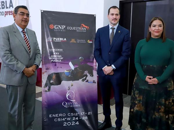Céspedes invita al Gran Premio Ecuestre en Puebla