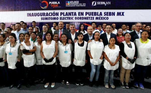 Se crean 400 empleos en Atlixco con planta Sumimoto: Gali