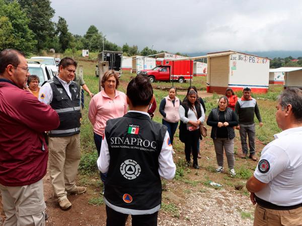 Protección Civil estatal y nacional supervisan polvorines de Xiutetelco