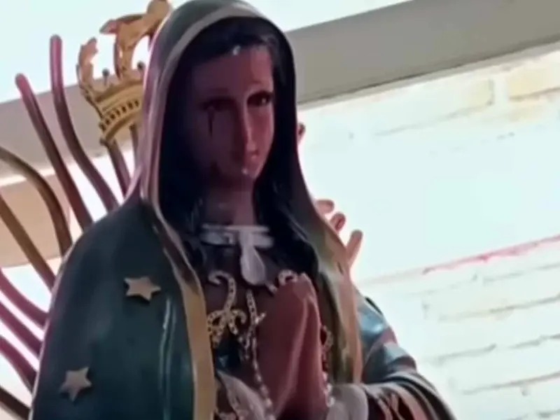 VIDEO Figura de la Virgen de Guadalupe en Morelia que causa asombro