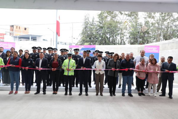 Rivera inaugura instalaciones de la policía municipal en Villa Frontera
