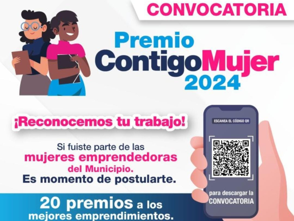 Ayuntamiento de Puebla convoca a inscribirse al Premio Contigo Mujer 2024