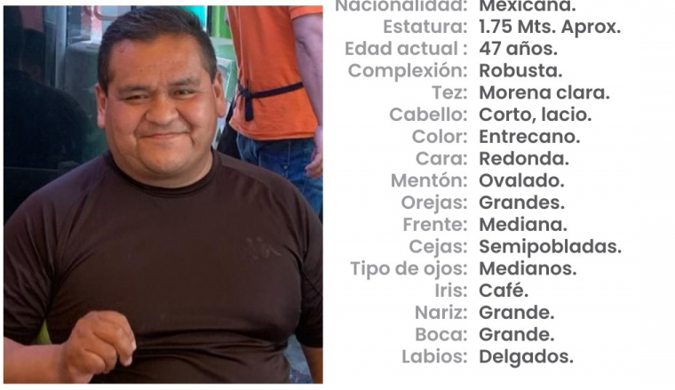 Marcos de 47 años desapareció en la colonia Playas del Sur