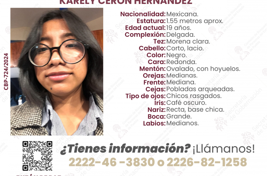 Activan alerta de búsqueda para Karely en Nopalucan